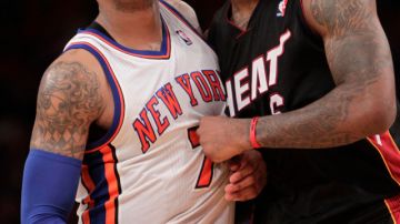 Carmelo Anthony (izq.) y LeBron James (der.) repiten con EEUU.