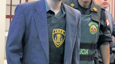 Joran Van der Sloot cuando era procesado por el asesinato de una peruana.