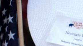 Una seguidora de Mitt Romney.