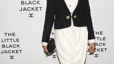 Linda Evangelista en la exhibición  de CHANEL, "The Little Black Jacket", el miércoles en Nueva York.