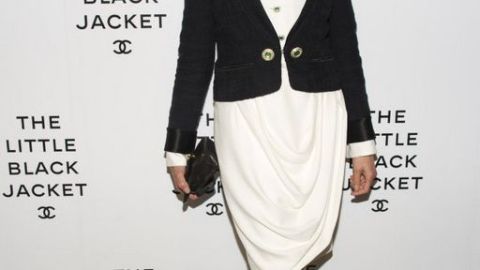 Linda Evangelista en la exhibición  de CHANEL, "The Little Black Jacket", el miércoles en Nueva York.