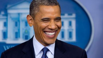 Presidente y candidato presidencial, Barack Obama.