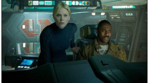 Charlize Theron e Idris Elba en una escena de 'Prometheus'.