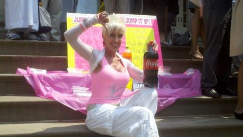 Kathy Dolgin, fundadora de Energy Up, se opone a las bebidas azucaradas.
