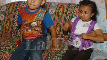 Cintia Pamela Morales con su madre y un sobrinito,