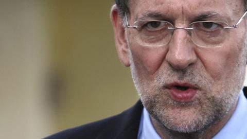 Presidente del Gobierno español, Mariano Rajoy, hablaba con los medios en Los Cabos.