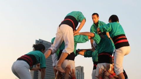 Los Castellers de Vilafranca del Penedès hacen historia.