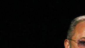 Emilio y Gloria Estefan tras ser honrados con una estrella en el bulevar respectivo en Las Vegas, Nevada, en abril de 2010.