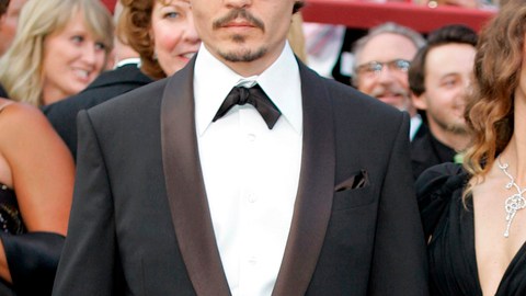 Johnny Depp y Vanessa Paradis hace tres años en la entrega de los Oscar.