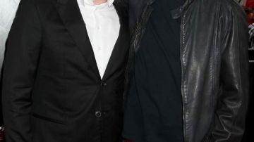 Seth Grahame-Smith (izq.) y el productor Sion Kinberg en el estreno de 'Abraham Lincoln: Vampire Hunter'.