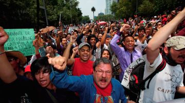 Integrantes del  movimiento #Yo soy 132, marcharon por el Centro Historico de la Ciudad de México.