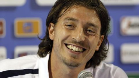 Riccardo Montolivo durante una rueda de prensa.