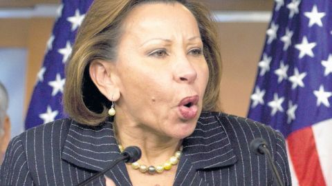 Nydia Velázquez se expresó en mandarín cuando tuvo que dirigirse a los votantes en Chinatown.