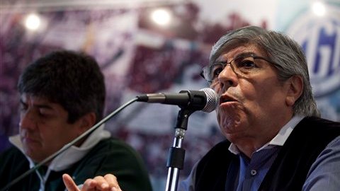 Hugo Moyano, líder de la Confederación General del Trabajo.