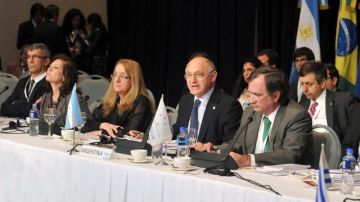 Reunión de cancilleres del Mercosur en Mendoza (Argentina), previa a la cumbre de presidentes del bloque de Mercosur que se inicia hoy.