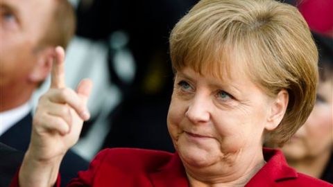 Merkel no tocó el tema de la mutualización de la deuda.