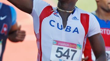 El  cubano Dayron Robles durante los Panamericanos de Guadalajara.