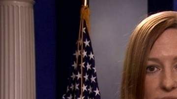 El debut de Psaki como secretaria de prensa de Obama para los viajes de campaña se produjo hoy en el Air Force One.