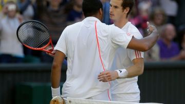 El encuentro Murray-Tsonga en Wimbledon.