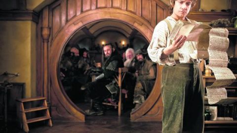 Martin Freeman es el Hobbit en la película "The Hobbit: An Unexpected Journey”.