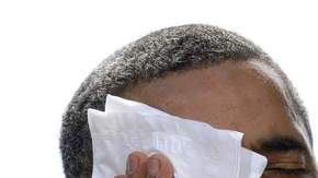 El presidente Barack Obama tuvo que soportar el inclemente calor durante su gira en Ohio.