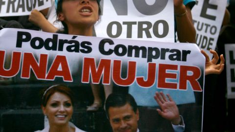 Por todo el país hubo marchas de protesta contra el PRI por la supuesta compra de votos por parte del Revolucionario Institucional.