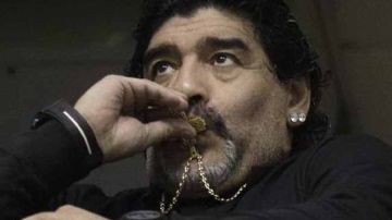 El astro argentino, Diego Maradona.