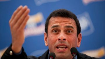 El candidato opositor a la presidencia de Venezuela, Henrique Capriles Radonski.