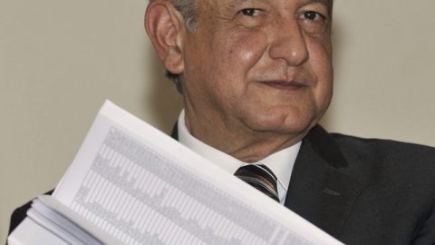 AMLO participaba ayer en una rueda de prensa en el DF.