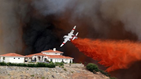 Varias viviendas fueron amenazadas por el incendio.