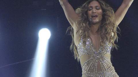 Jennifer López en concierto.