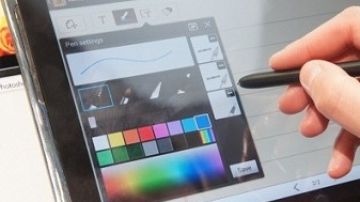 El Galaxy Note 10.1 es la primera tableta Android de Samsung equipada con un lápiz digital.