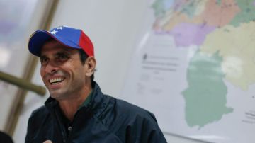 El candidato Henrique Capriles.
