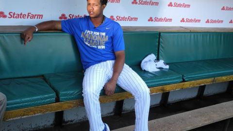 El beisbolista dominicano de los Cachorros, Starlin Castro.