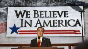 Romney pintó un panorama sombrío de la economía, cuatro años después de la elección del presidente Barack Obama, quien aspira a la reelección.
