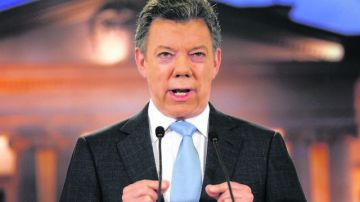 El presidente de Colombia, Juan Manuel Santos,  habla de un posible proceso de paz, en conversaciones exploratorias con las FARC.
