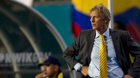 El técnico argentino José Pekerman dirige la plantilla nacional colombiana.