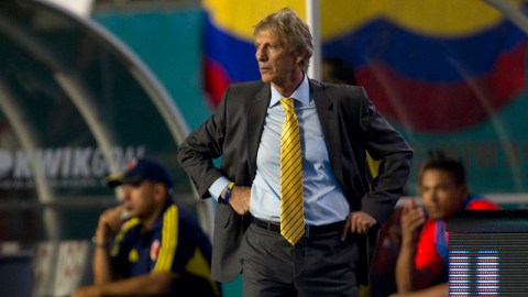 El técnico argentino José Pekerman dirige la plantilla nacional colombiana.