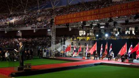 Imagen de archivo de la inauguración del Estadio Nacional de Costa Rica en La Sabana.