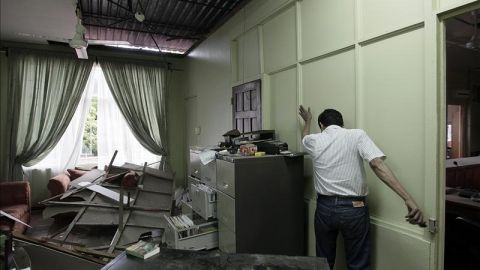 El Observatorio Vulcanológico y Sismológico de Costa Rica indicó que el sismo se produjo a las 14.29 hora local.