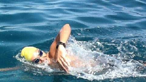 César Barría ya cruzó a nado el estrecho de Gibraltar.