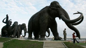 Imagen de archivo donde se muestra una representación de un mamut.