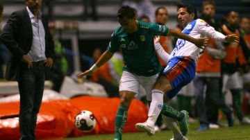 Gustavo Matosas vio cómo el León fallaba claramente el 2-0 para que en la siguiente jugada el Puebla firmara las trablas.