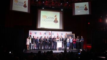 Conferencia de prensa donde se anunciaron las nominaciones a los premios Latin Grammy.