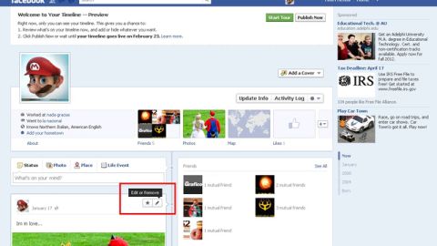 Los administradores de Facebook rechazaron haber encontrado algún problema y se limitaron a indicar que la situación puede ser una ampliación de la extension del diseño del “Timeline”.