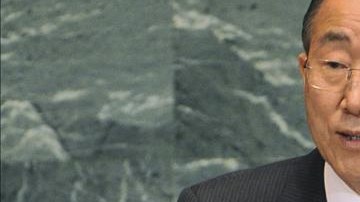 En la imagen, el secretario general de la ONU, Ban Ki-moon.