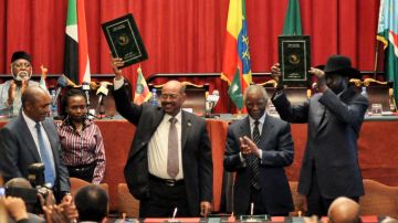 Salva Kiir de Sudán del Sur y Omar Al Bashi de Sudán firmaron los acuerdos con la mediación de la Unión Africana.