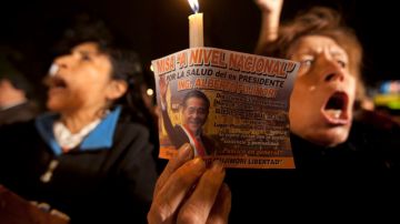 Simpatizantes del expresidente Alberto Fujimori piden por su liberación.