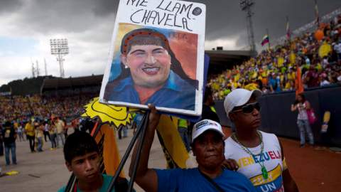 Simpatizantes del candidato opositor en Venezuela Henrique Capriles.