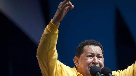El Presidente de Venezuela, Hugo Chávez, también busca la reelección en las elecciones del próximo domingo.